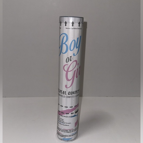 BLUE Gender Reveal Party Confetti Cannon Boy Baby Biodegradable New Sealed - Picture 11 of 11